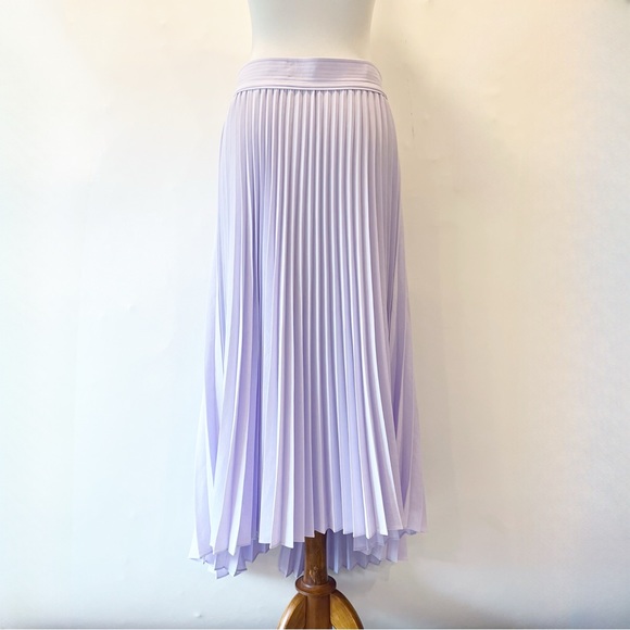 A.L.C. Arielle Pleated Asymmetric Midi Skirt Size 8 - Picture 12 of 15